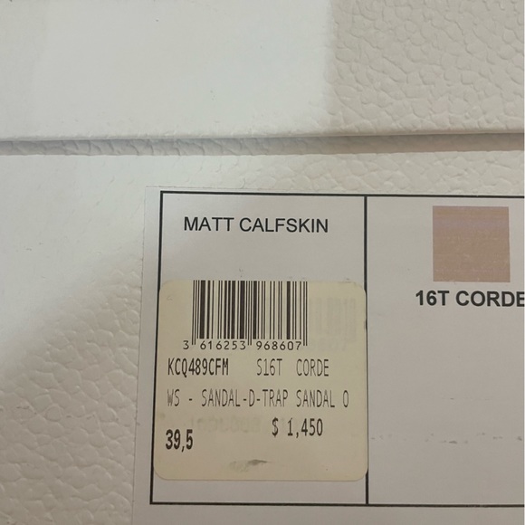 Dior Christian d-trap sandals corde nude color 39.5 laced gladiator - Picture 9 of 9